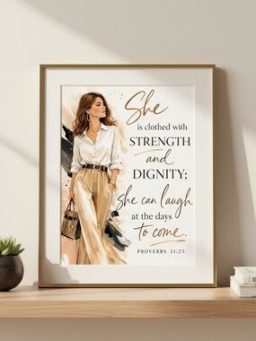 DDS Art Print, 8x10, Bible Verse, Paper Print, Unframed, Women’s Series